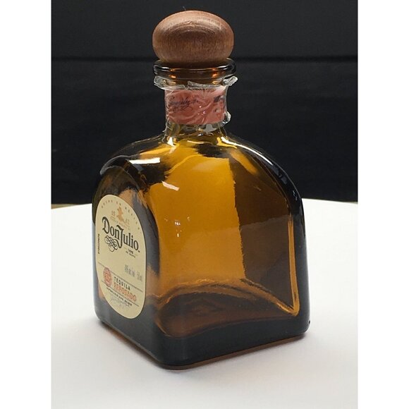 Don Julio Reposado Tequila Liquor Mini Bottle Empty Brown Glass 50mL - Picture 2 of 9